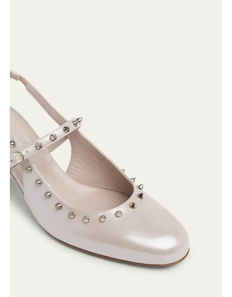 Christian Louboutin Janispikes Patent Slingback