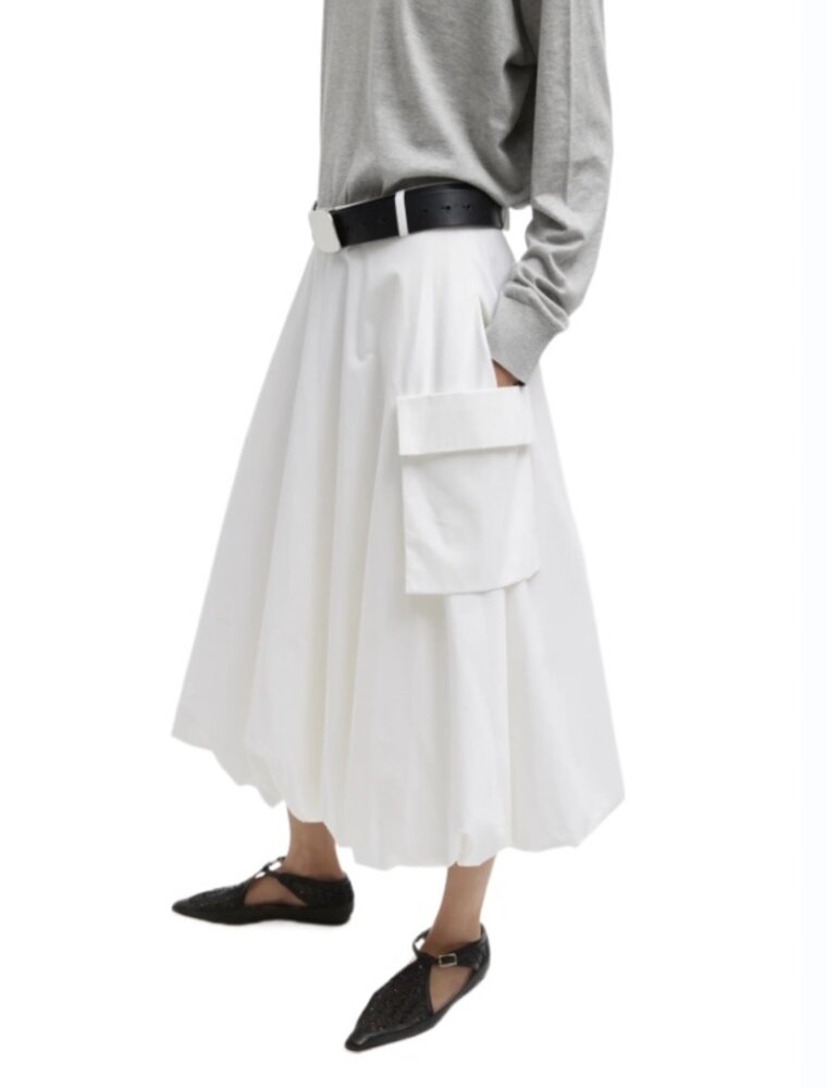 Tibi BIO TWILL BUBBLE SKIRT