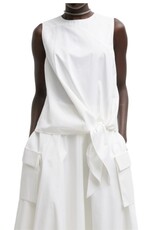 Tibi BIO TWILL EASY TIE TOP