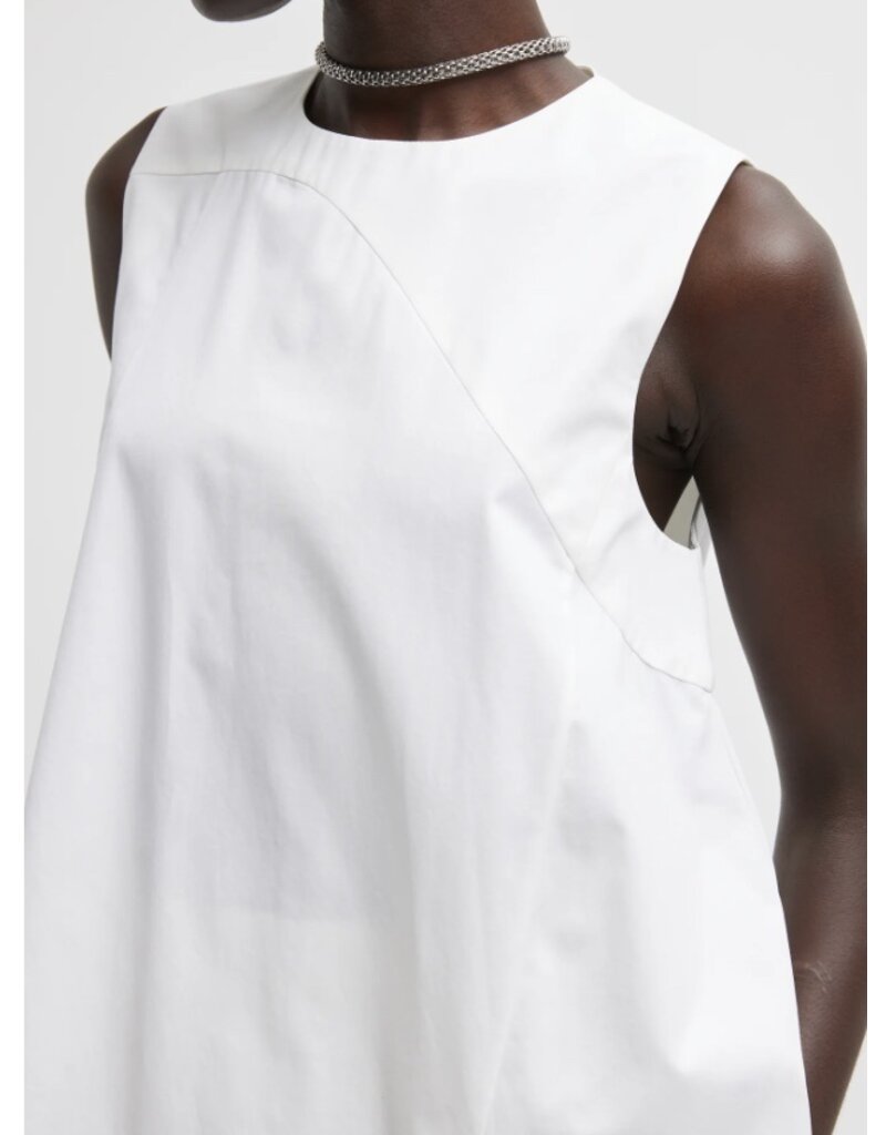 Tibi BIO TWILL EASY TIE TOP