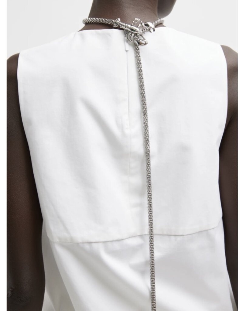 Tibi BIO TWILL EASY TIE TOP