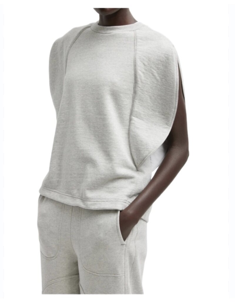 Tibi SWEATSHIRT PROGRAM ROUNDED S/S SWEATSHIRT