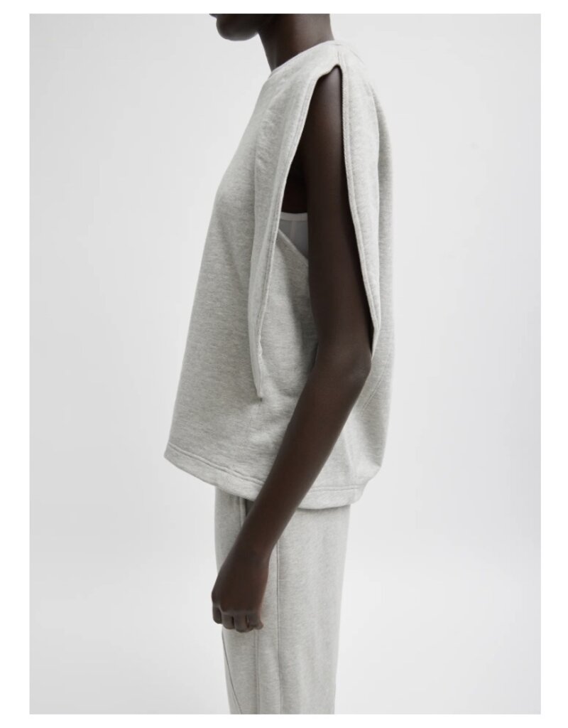 Tibi SWEATSHIRT PROGRAM ROUNDED S/S SWEATSHIRT