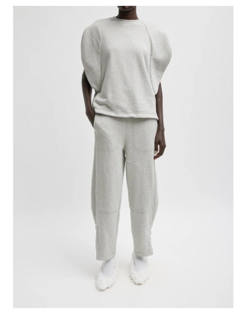 Tibi SWEATSHIRT PROGRAM ROUNDED S/S SWEATSHIRT