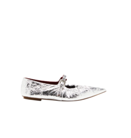 PLAN C Foil Ballerina Shoes
