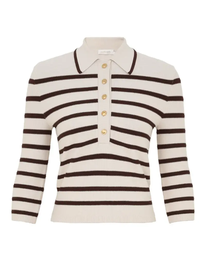 Zimmermann Illuminate Stripe Polo