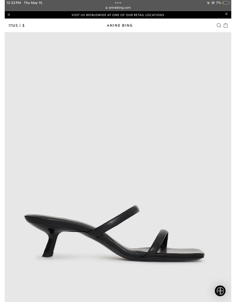ANINE BING HILDA MULE SANDALS