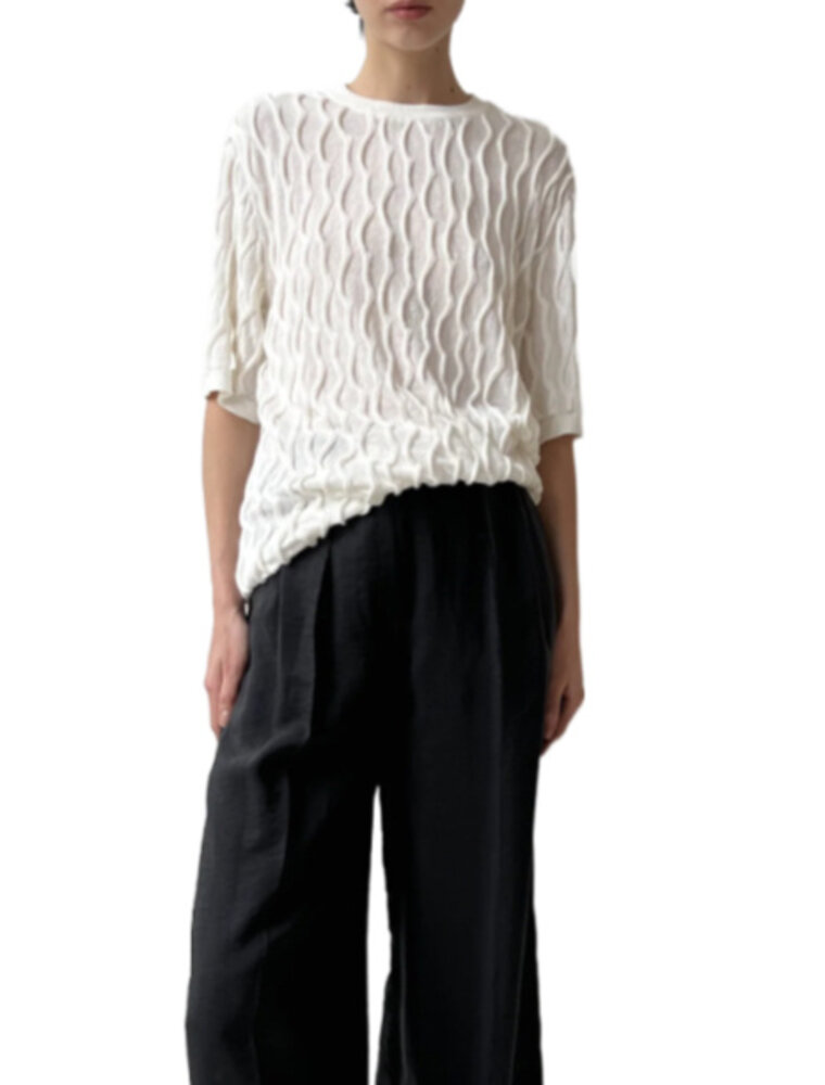 Christian Wijnants Kibo S/S Textured Sweater