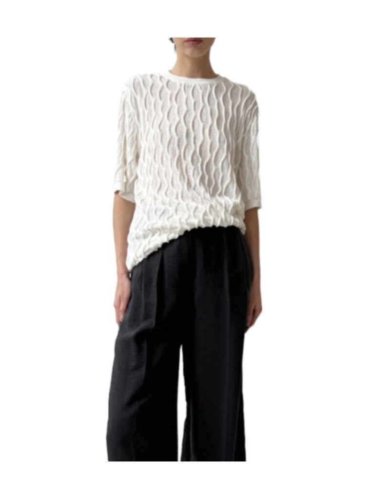 Christian Wijnants Kibo S/S Textured Sweater