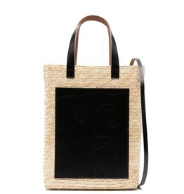 PLAN C Straw Medium Shopper