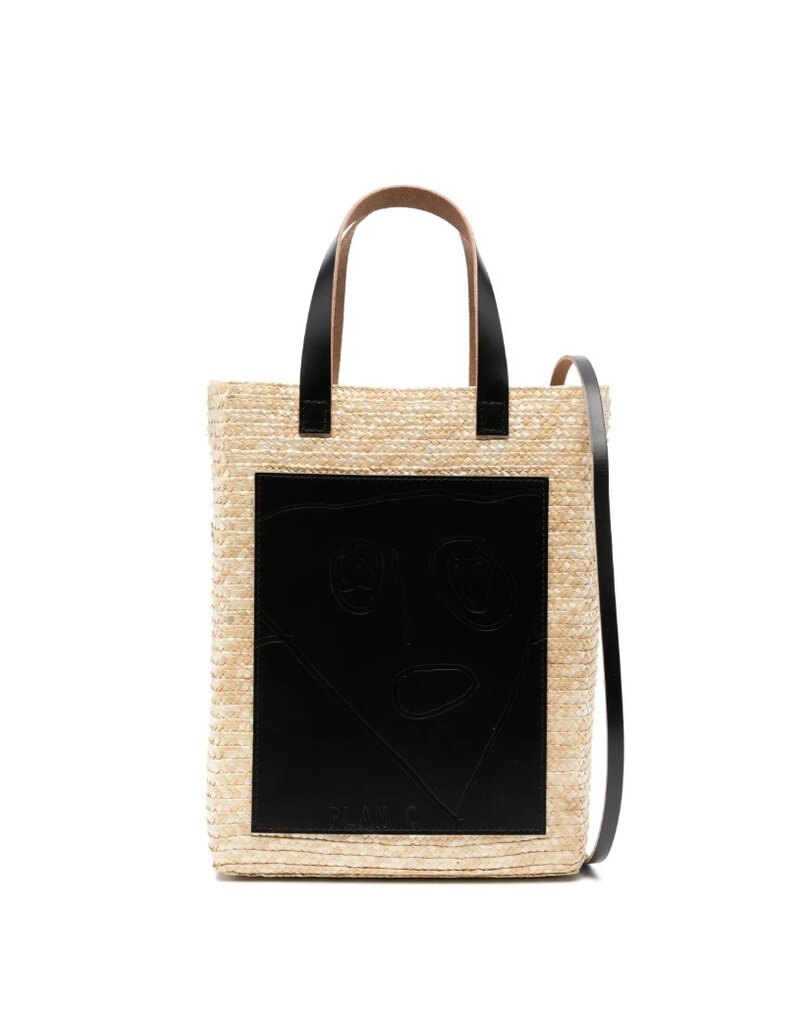 PLAN C Straw Medium Shopper
