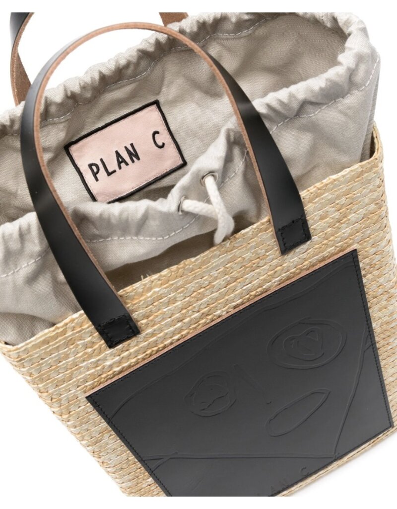 PLAN C Straw Medium Shopper