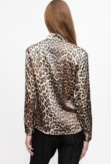 Ganni Printed Satin Shirt