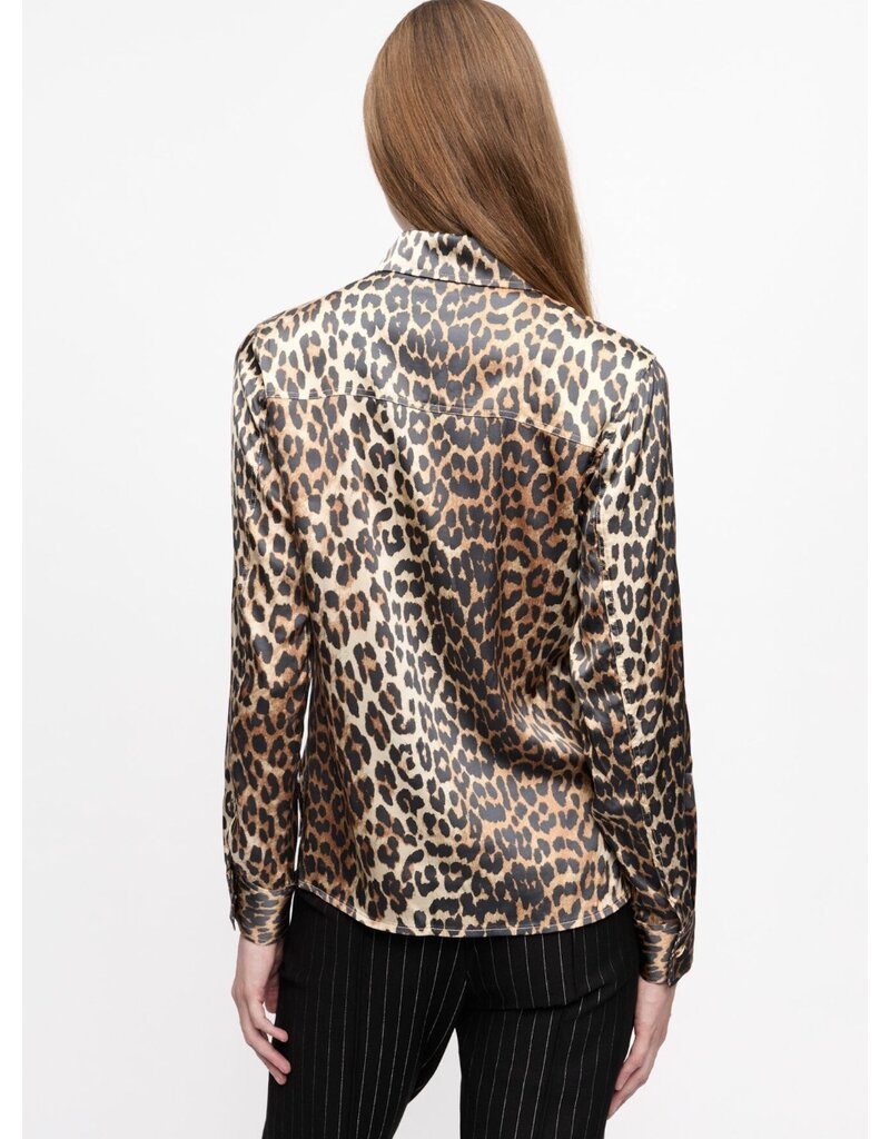 Ganni Printed Satin Shirt