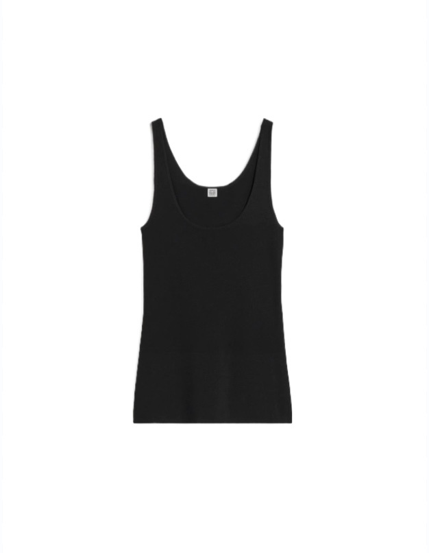トップス TOTEME Compact knit tank DEUXIEME CLASSE Compact knit tank black – TOTEME
