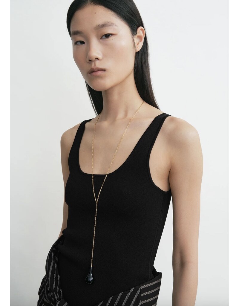 トップス TOTEME Compact knit tank DEUXIEME CLASSE Compact knit tank black – TOTEME