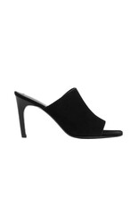 TOTEME Velour-Leather Bandeau Mules