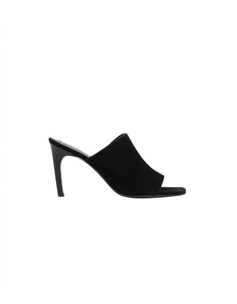 TOTEME Velour-Leather Bandeau Mules