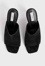 TOTEME Velour-Leather Bandeau Mules