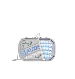Staud Staudines Tin Clutch W/ Chain