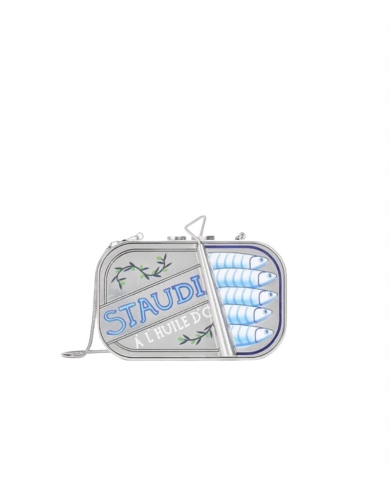Staud Staudines Tin Clutch W/ Chain