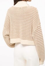 Staud Cropped Hampton Sweater