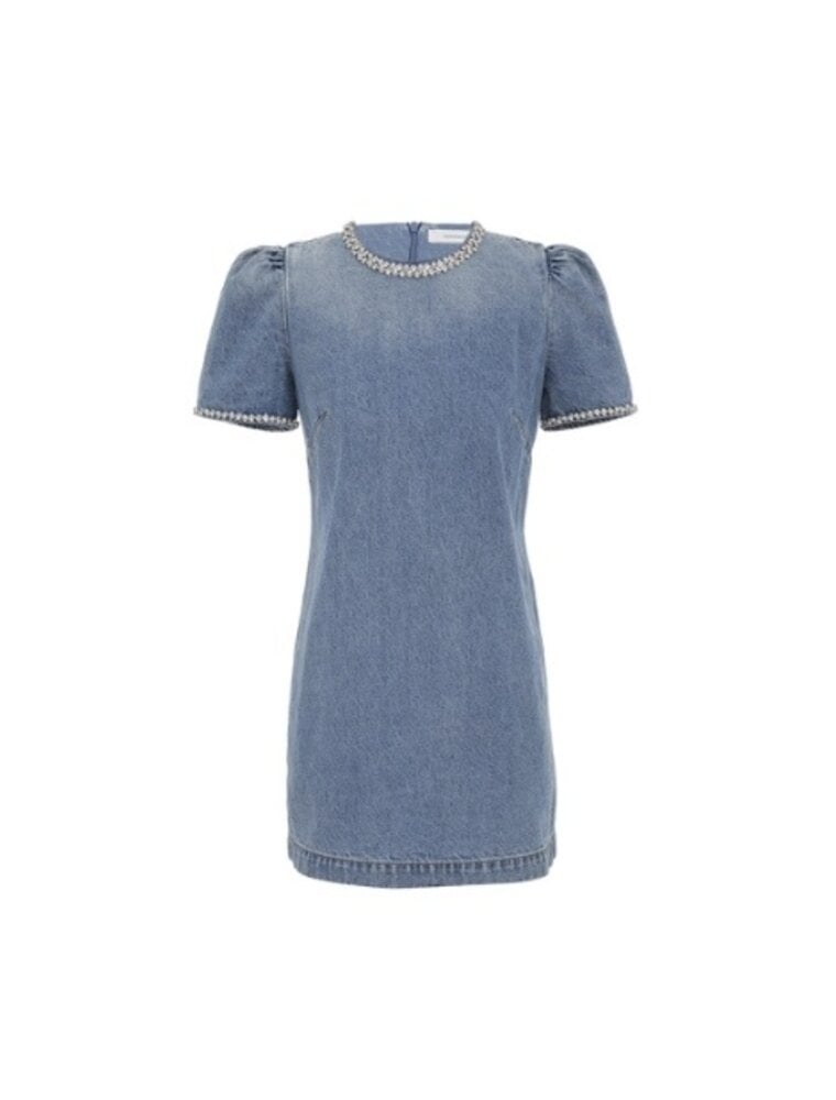 Zimmermann Crush Embellished Denim Dress