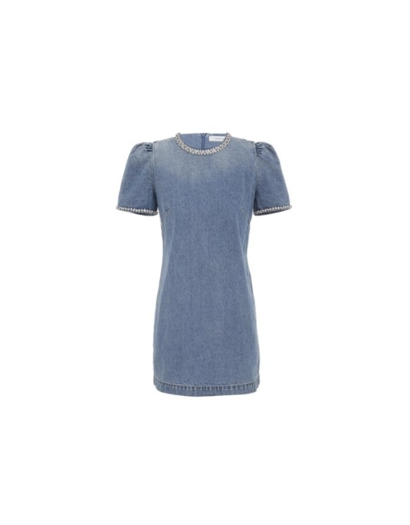 Zimmermann Crush Embellished Denim Dress