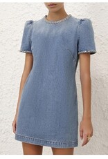 Zimmermann Crush Embellished Denim Dress