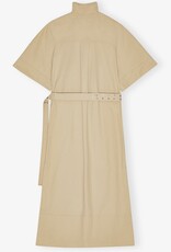 Ganni Classic Summer Suiting Cowl Neck Long Dress