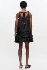 Ganni Duchesse Nylon U-Neck Mini Dress