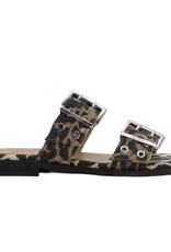 Ganni Feminine Buckle Two Strap Sandal