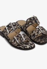 Ganni Feminine Buckle Two Strap Sandal