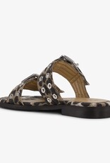 Ganni Feminine Buckle Two Strap Sandal