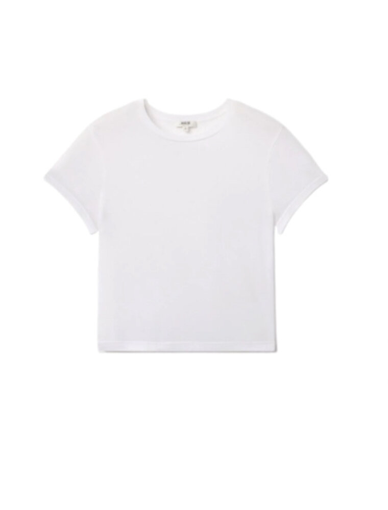 Tシャツ・カットソー RONRON PETIT ROMANCE BASIC FIT T SHIRT WHITE MELANGE RR25BST ROMANTIC PARTY BASIC FIT T SHIRT WHITE MELANGE - RONRON 론론