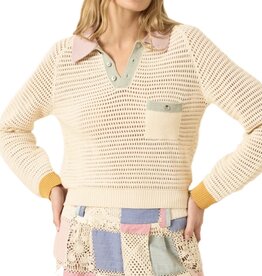 Alix of Bohemia Liza Sorbet Crochet Top