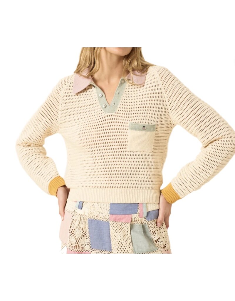 Alix of Bohemia Liza Sorbet Crochet Top