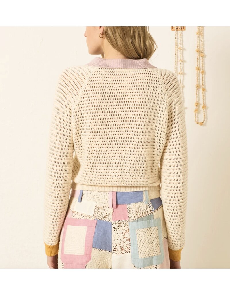 Alix of Bohemia Liza Sorbet Crochet Top