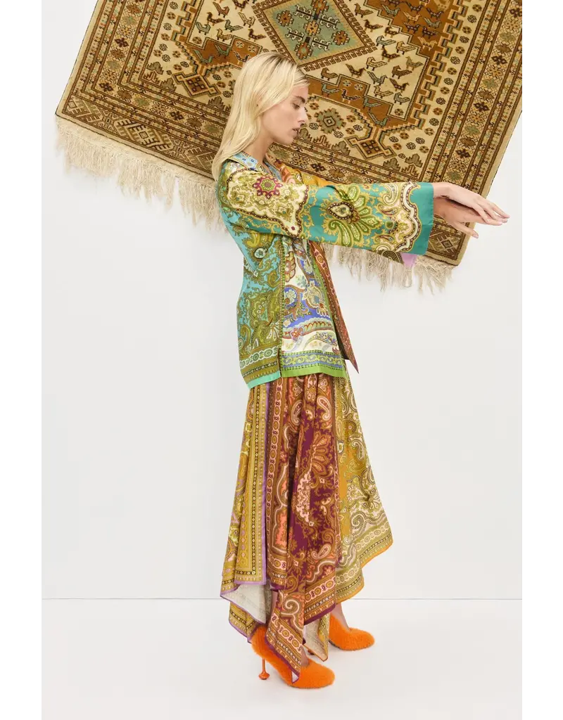 Alemais Clemenza Spliced Silk Shirt