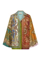 Alemais Clemenza Spliced Silk Shirt Alemais Clemenza Spliced Silk Shirt