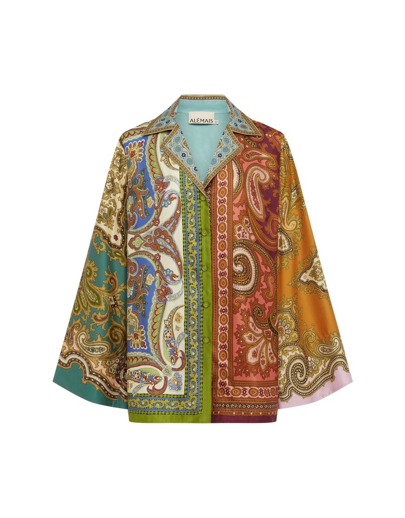 Alemais Clemenza Spliced Silk Shirt