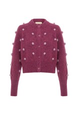 Alemais Elia Mulberry Cropped Cardigan Alemais Elia Mulberry Cropped Cardigan