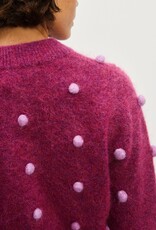 Alemais Elia Mulberry Cropped Cardigan Alemais Elia Mulberry Cropped Cardigan