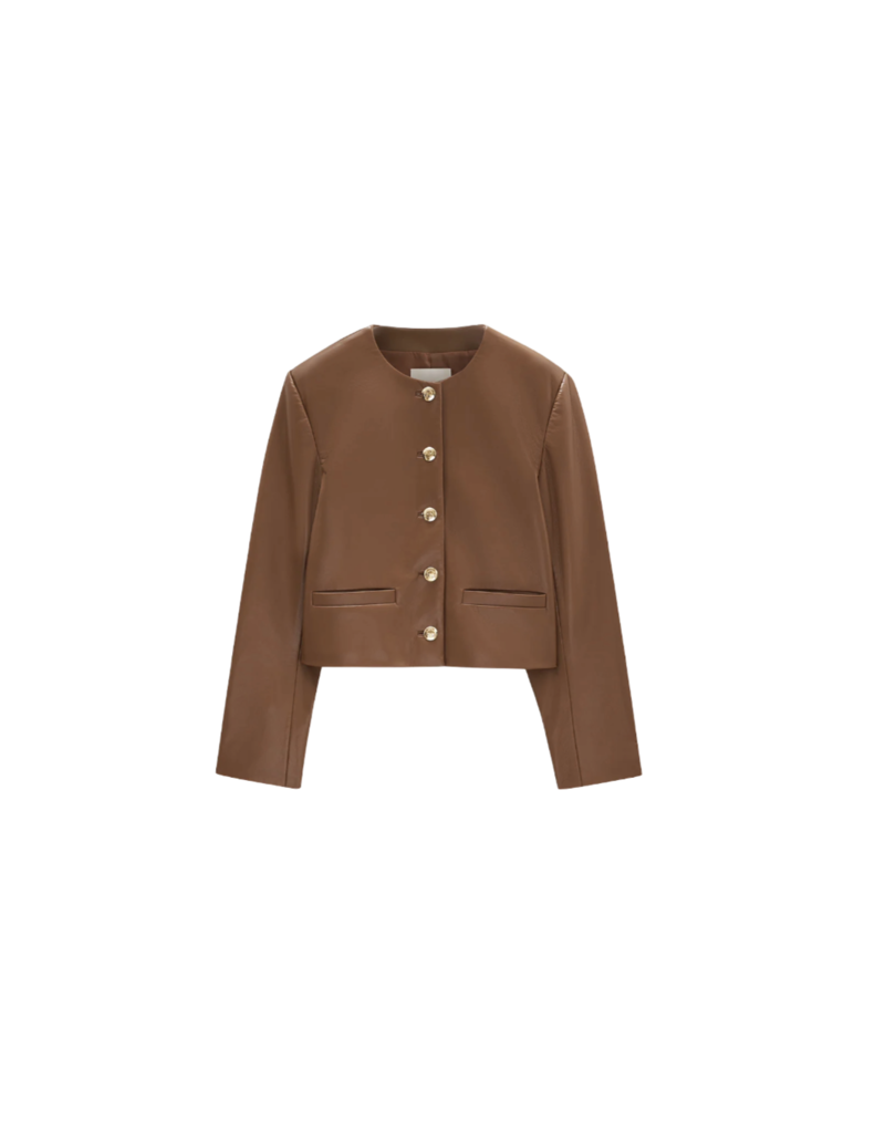 ANINE BING Recycled Leather Amber Jacket