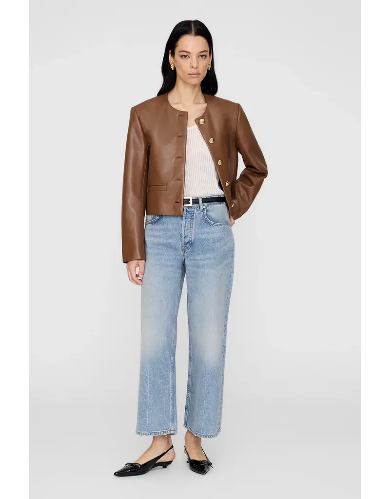 ANINE BING Recycled Leather Amber Jacket