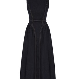 Zimmermann Denim Panelled Midi Dress