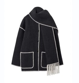 TOTEME Fringed Scarf Jacket