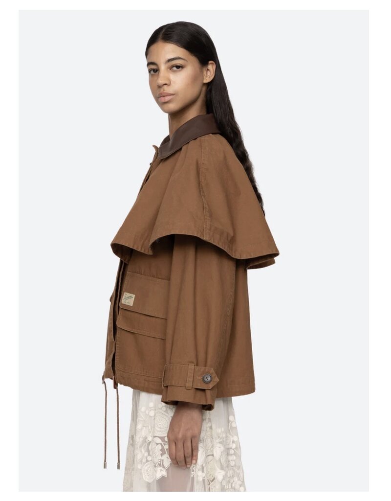 Sea New York Carolyn Workwear Cape Jacket