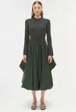 Simkhai Kenlie L/S Mock Neck Midi Dress