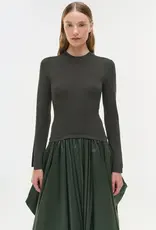 Simkhai Kenlie L/S Mock Neck Midi Dress